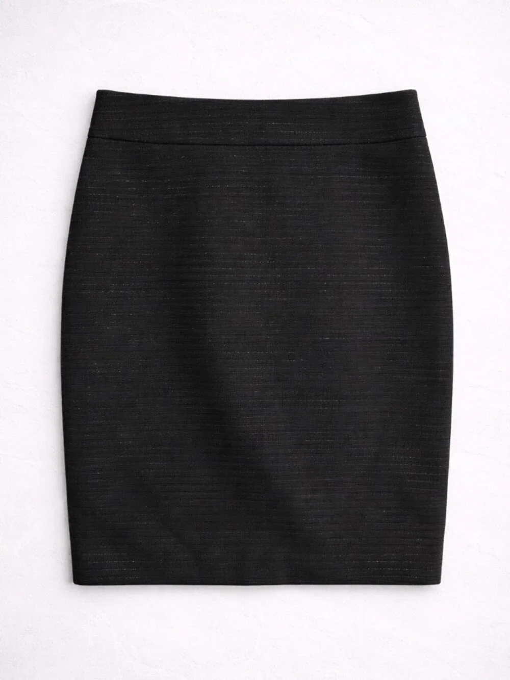 NWT Ann Taylor Factory Women's Black Metallic Pencil Skirt Size 10P